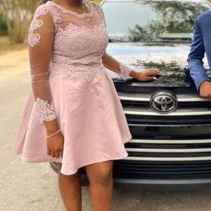 Lavender(dusty pink) short dress